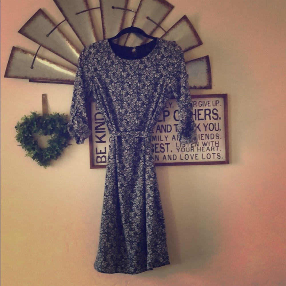 Blue Floral Dress